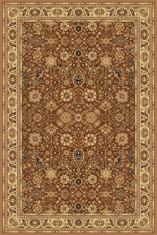 Rugs America New Vision 1332 5&3x22 Round Brown Rug