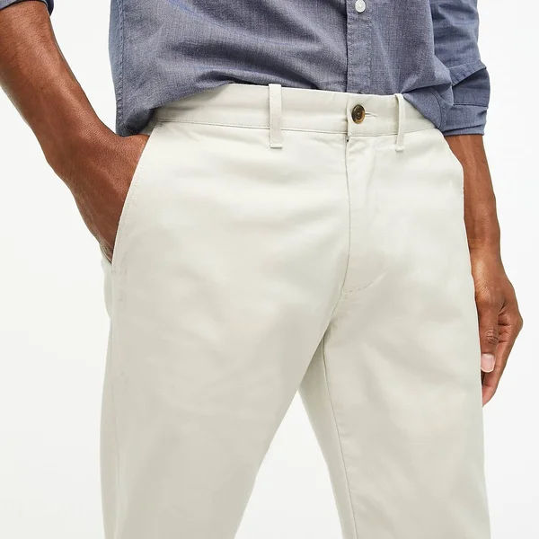 J.Crew Factory Mens Straight-Fit Flex Khaki Pant (Stone, Size 33x30)