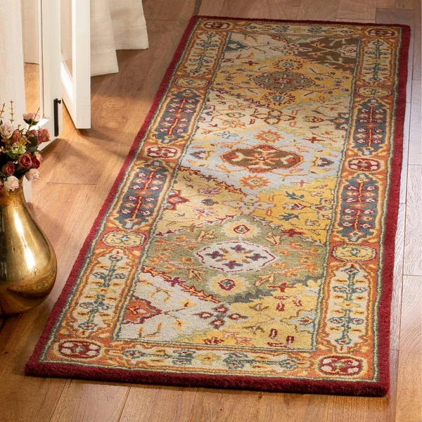 Safavieh Heritage HG512A 2&3x22 x 16&0x22 Runner Multi Area Rug