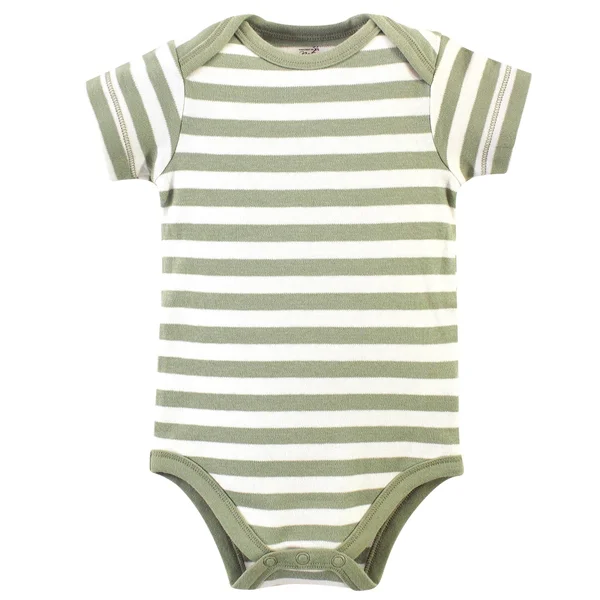 Touched by Nature Organic Cotton Bodysuits Moose 5-Pack - 9-12 Months