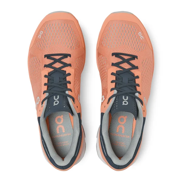 on Cloudsurfer Running Shoe Women's, Coral/Navy, 9