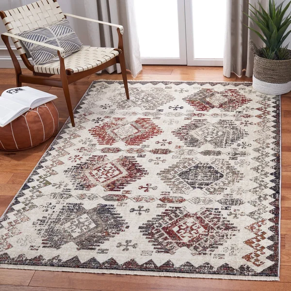 Safavieh Clearance Herat HRT319A Cream Rug, 6&7x22x6&7x22 - Square