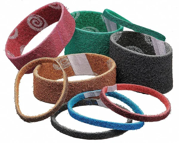 Norton 66623333718 2-3/4 inch x 15-1/2 inch Non-Woven Sanding Belt 36 Grit PK10 - Black