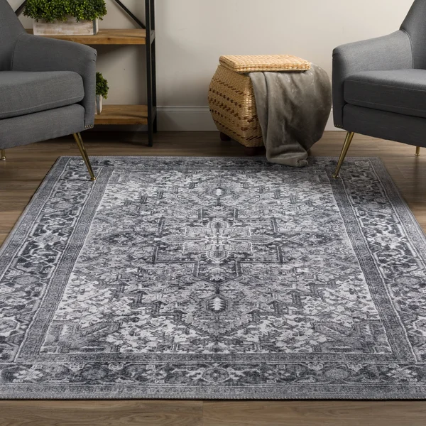Addison Rugs Kensington 5& x 7&7x22 Fabric Non-Skid Area Rug in Earth Brown