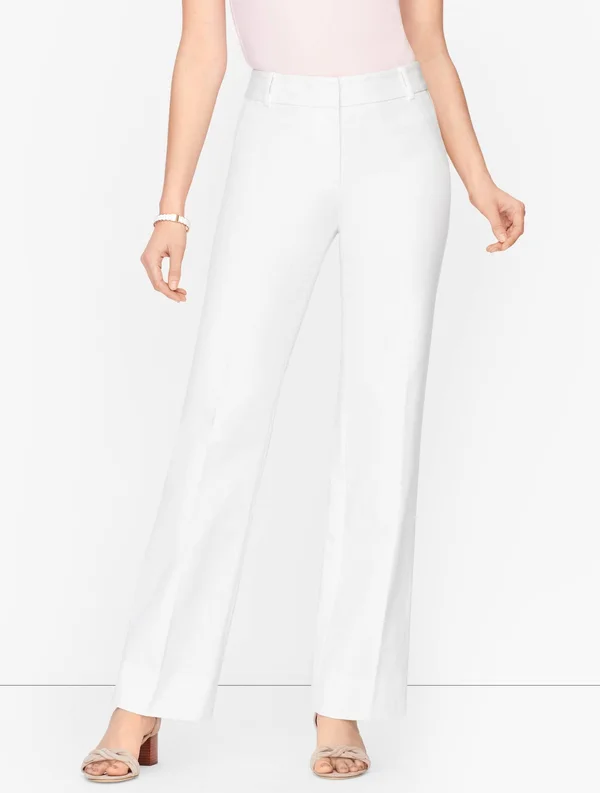 Talbots Newport Pants - Solid - White - 10