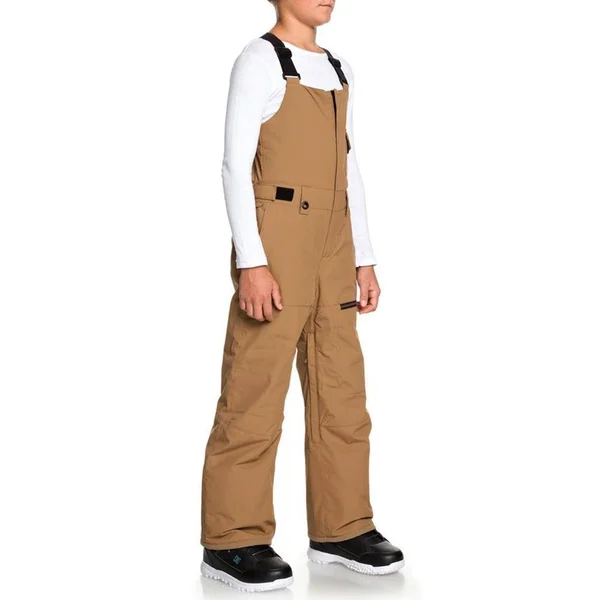 Quiksilver Youth Utility Snow Bib Pants - M - Black