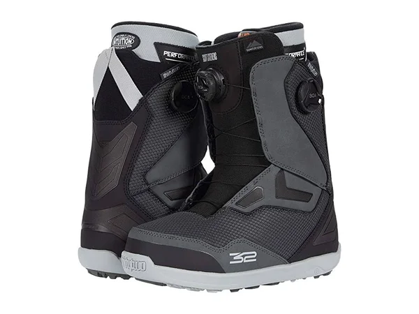 Thirtytwo TM-2 Double Boa Stevens Snowboard Boots - Grey/Black - 9