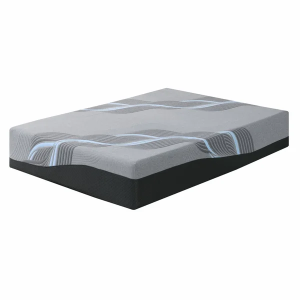 Wallace & Bay Cielo 14 in. Cooling Gel Memory Foam Mattress - Size: Full, Gray