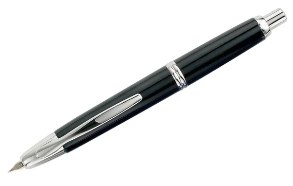 Pilot Vanishing Point Fountain Pen - Black - Rhodium Trim - Stub NIB
