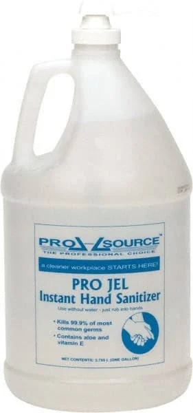 GoVets, Qty 4, PRO-SOURCE 1 Gal Pump Bottle Gel Hand Sanitizer
