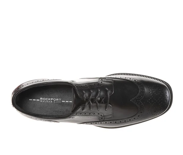Rockport Men's Lead The Pack Wing Tip, Size: 7, Black