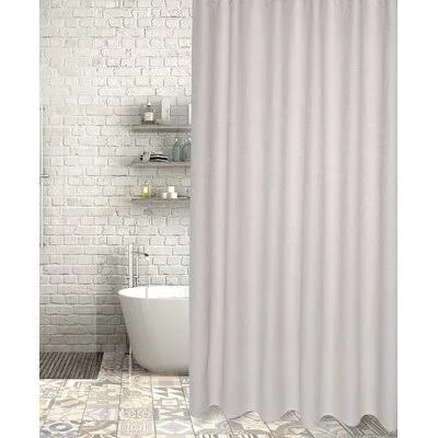 Reilly Cotton Geometric Single Shower Curtain Birch Lane Color: Silver