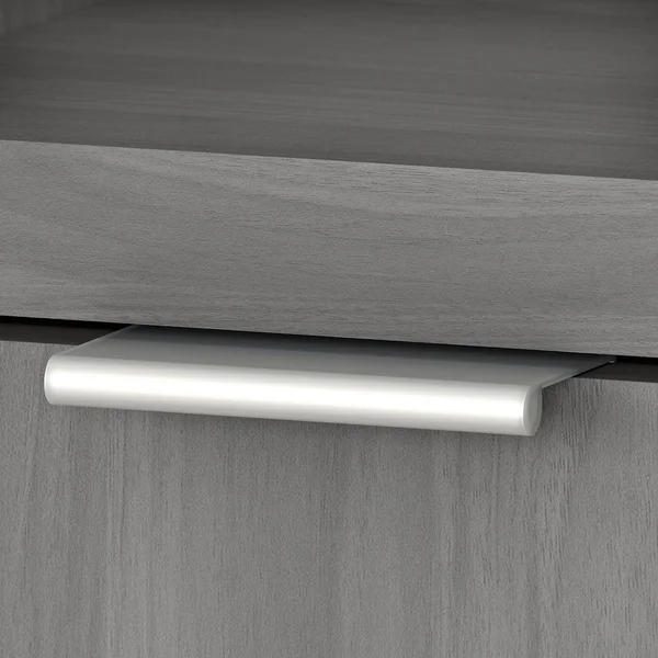 kathy ireland Home Madison Avenue - Desk - L-shaped - modern gray