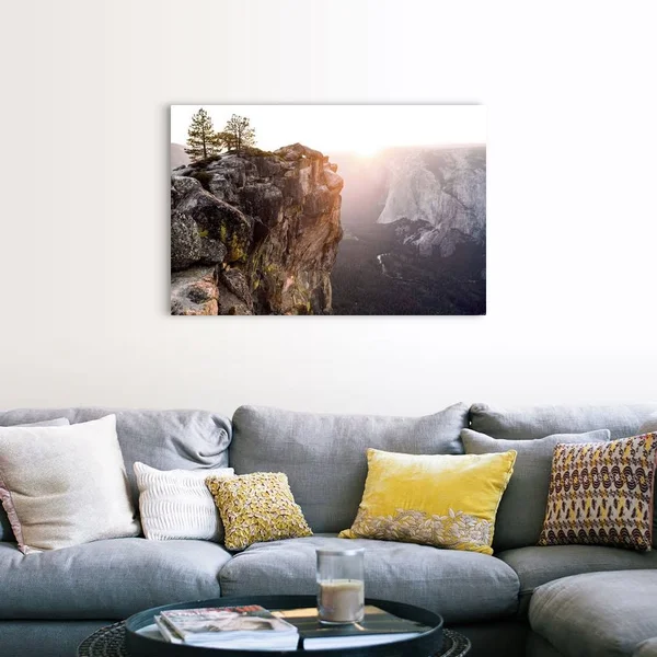Sunset at Yosemite National Park, California, Canvas Wall Art, 48x32, Great Big Canvas