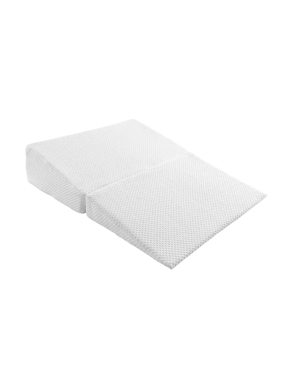 Lavish Home M892020 Folding Wedge Pillow Memory Foam - Ivory