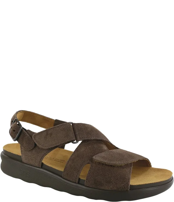 SAS Shoes Huggy Cross Strap Sandal Teddy, 6, M