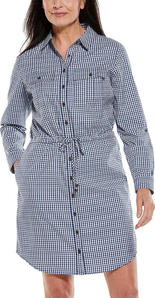 Coolibar UPF 50+ Women's Napa Travel Shirt Dress - Sun Protective