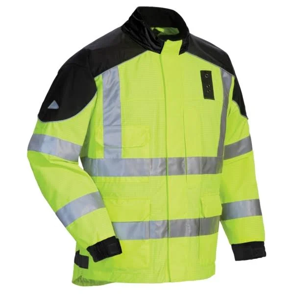 Tourmaster Sentinel Le Motor Officer Rain Jacket Hi-Viz Yellow LG