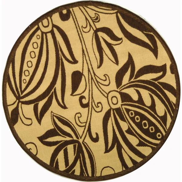 Safavieh Courtyard CY2961-3001 6&7x22 x 6&7x22 Round Natural - Brown Area Rug