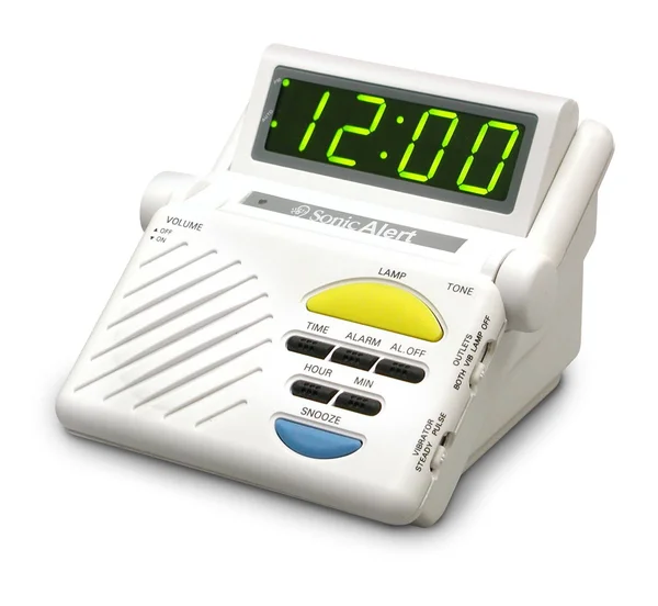 Sonic Alert Sonic Boom Alarm Clock with Plug Outlet for Lamp & Built-In Receiver