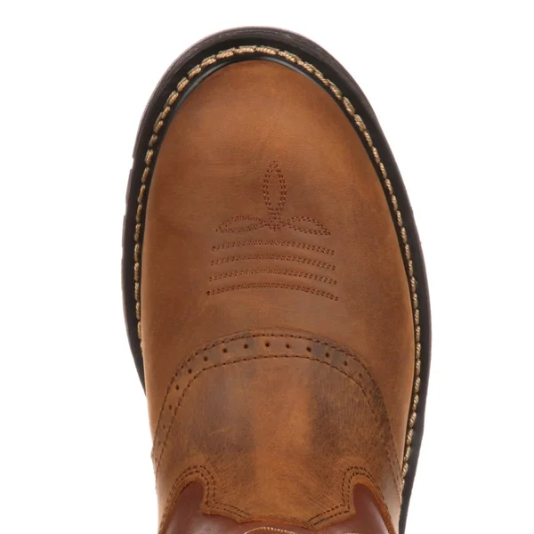Rocky FQ0002775 Original Ride Branson Saddle Roper Western Boot, Brown