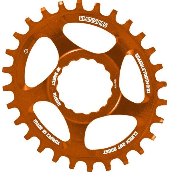 Blackspire Snaggletooth Cinch Offset Oval Chainring - Direct Mount - Orange