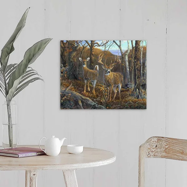Oak Ridge Trophy Deer - Canvas Wall Art, 20x16, Great Big Canvas