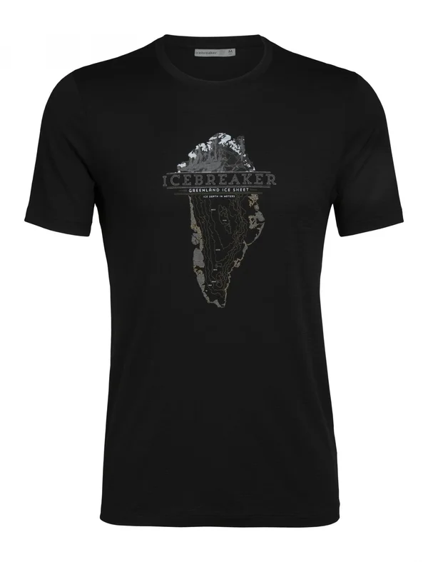 Icebreaker Mens Tech Lite SS Crewe Greenland Crest