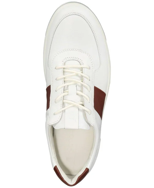 Ecco Men's Soft 8 Sneaker - White, Rust