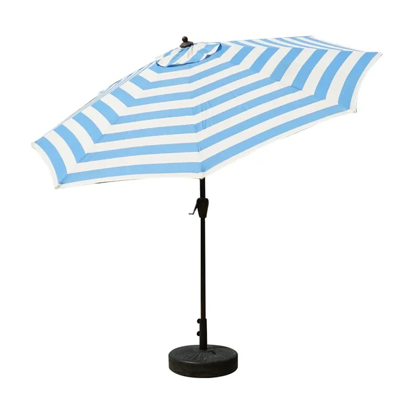 Bellini Home and Gardens 9 ft. Market Umbrella with Windvent and Auto Tilt, Blue