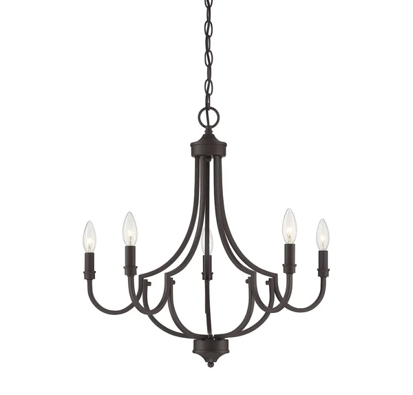 Savoy House 1-2005-5-13 Auburn English Bronze 5 Light Chandelier
