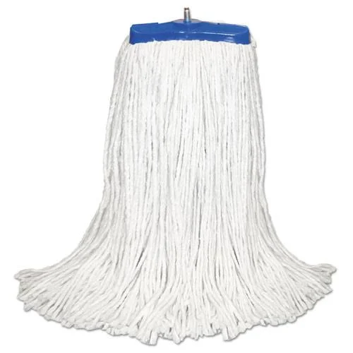Boardwalk Cut-End Lie-Flat Mop Head - Rayon, 16oz, White, 12/Carton