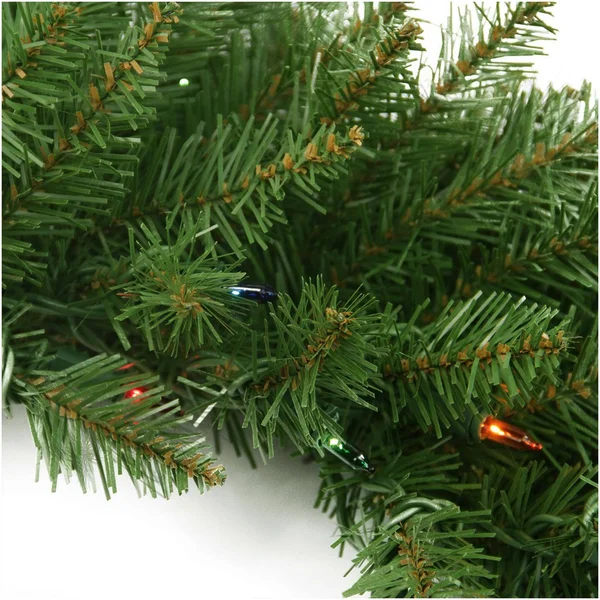 Northlight 9& x 10x22 Pre-Lit Northern Pine Artificial Christmas Garland - Multi Color Lights