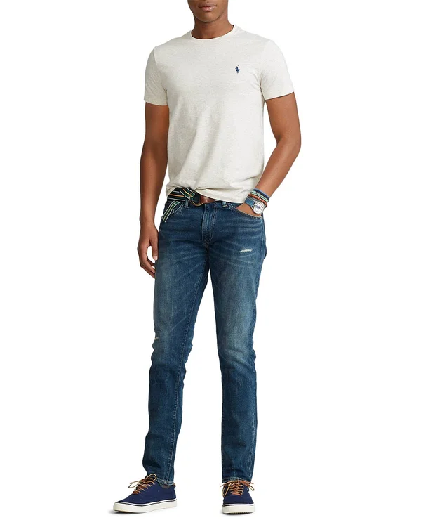 Polo Ralph Lauren Men's Classic-Fit Jersey Crewneck T-Shirt - American Heather