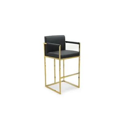 Bar & Counter Stool Upholstery: Black, Seat Height: Bar Stool (30.25x22 Seat Height)