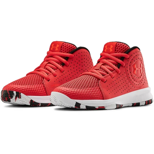 Under Armour Pre-School Jet 2019 Basketball Shoes - Red - 2.5