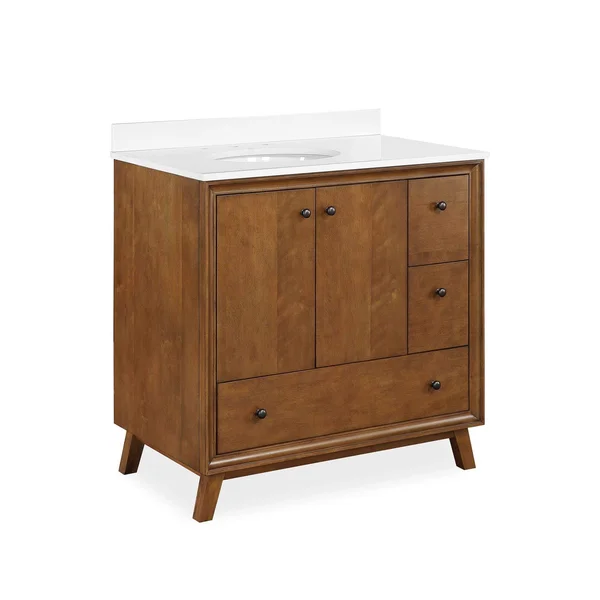 Dorel Living Bleeker 36 inch Bathroom Vanity - Chocolate Spice
