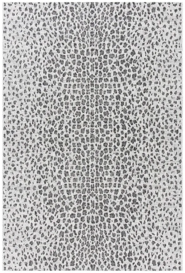 Safavieh Courtyard Eyrin Indoor/ Outdoor Rug - 9' x 12' - Grey/Black