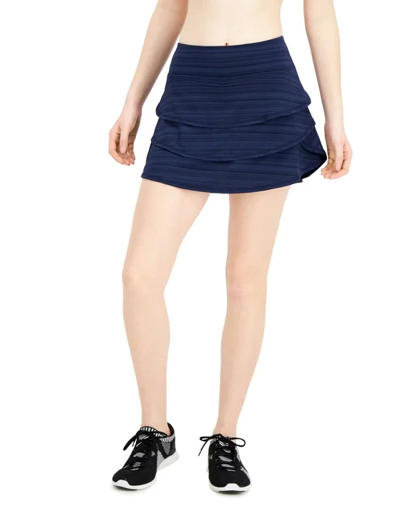 Ideology Tiered Skort, Created for Macy&s - Indigo Sea