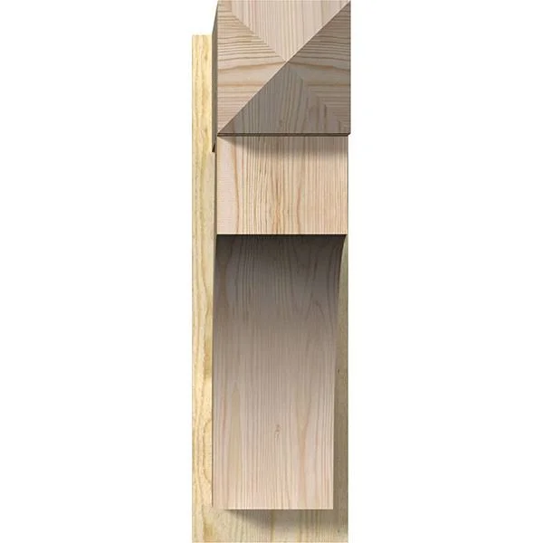 Ekena Millwork OUT08X26X26WTL03RDF 8x22W x 26x22D x 26x22H Westlake Rough Sawn Arts and Crafts Outlooker, Douglas Fir