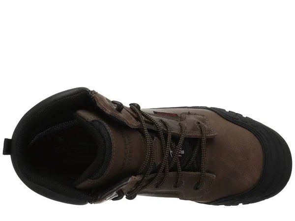 Skechers Men's Work Hartan Onkin Steel Toe Waterproof Boot, Dark Brown