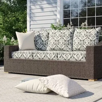 Outdoor Seat/Back Cushion Winston Porter Fabric: Graphite