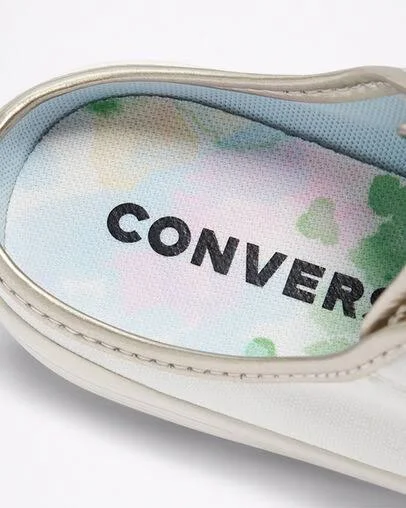 Converse Chuck Taylor All Star Dainty Sneaker Mule - Size 9.5 in Egret/Light Gold at Nordstrom