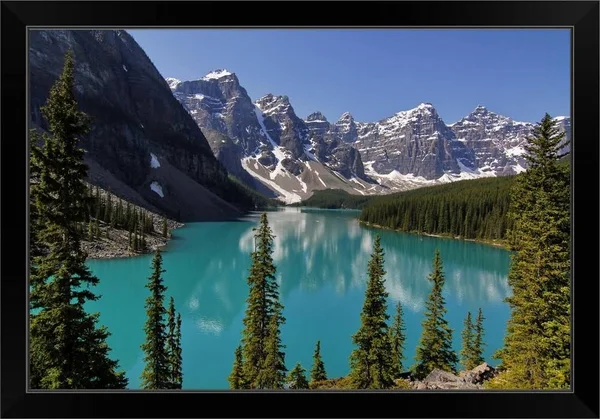 Moraine, Lake, Banff Nationalpark, Alberta, Canada, Black Framed Wall Art, 30x20, Great Big Canvas