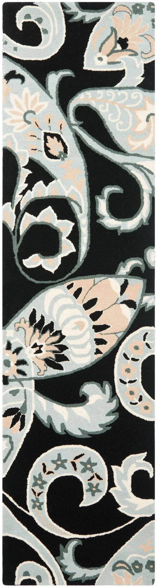 Safavieh Wyndham WYD377A 2&6x22 x 4&0x22 Black - Multi Area Rug