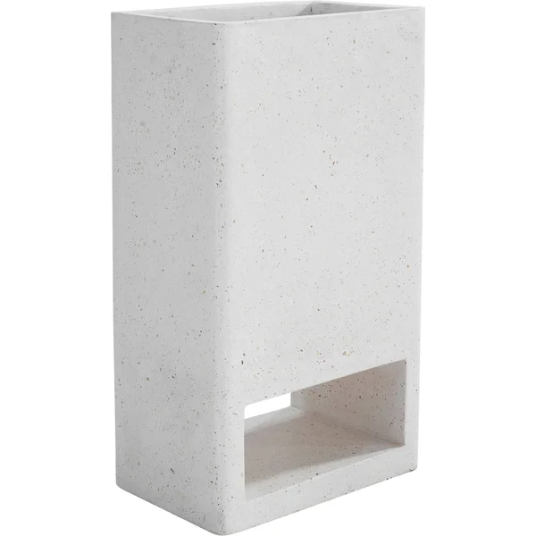 Aurelle Home Modern Ivory Mineral-effect Terrazzo Planter