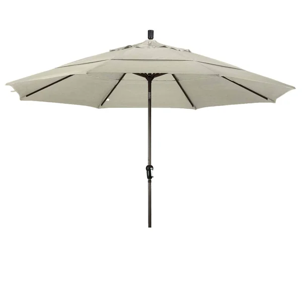 California Umbrella 11 ft. Aluminum Auto Tilt Patio Umbrella, Green