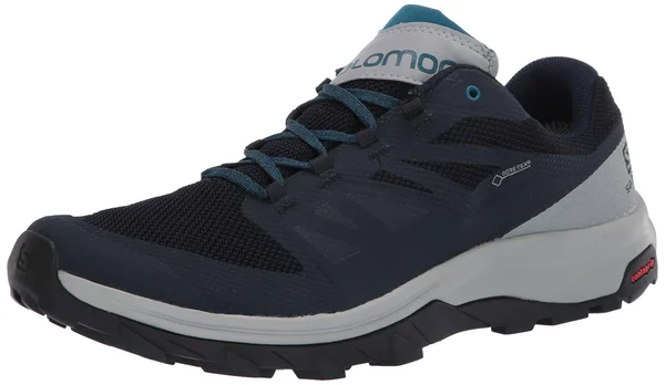 Salomon Men's Outline GTX Shoe - 11 - Navy Blazer/Quarry/Lyons Blue