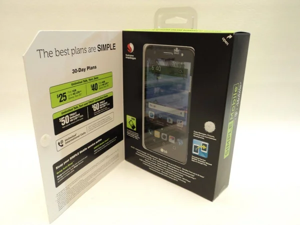LG SMLGL63BGP5 Fiesta Simple Mobile 5.5& 1.4 GHz 4G LTE Phone Locked - Black