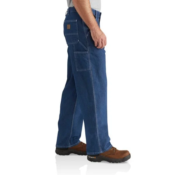 Men's Carhartt Washed Denim Work Dungaree Darkstone